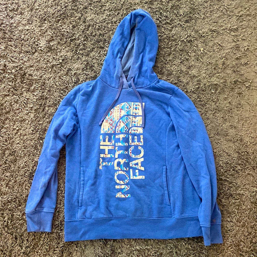 North Face blue/purple sweatshirt size large